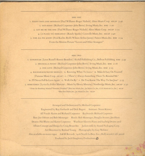Carpenters - Carpenters - LP