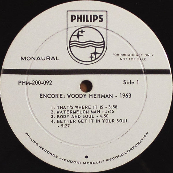 Woody Herman - Encore - LP