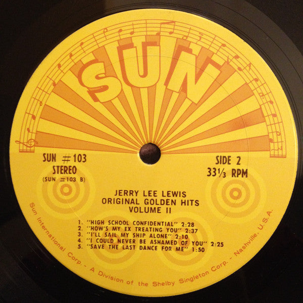 Jerry Lee Lewis - Original Golden Hits - Volume 2 - LP