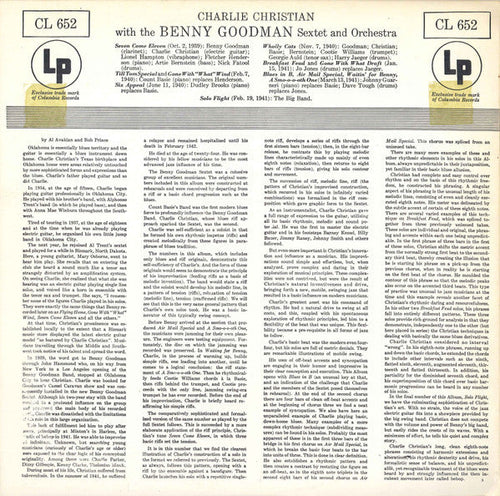Charlie Christian With The Benny Goodman Sextet* And Orchestra* - With The Benny Goodman Sextet And Orchestra - LP