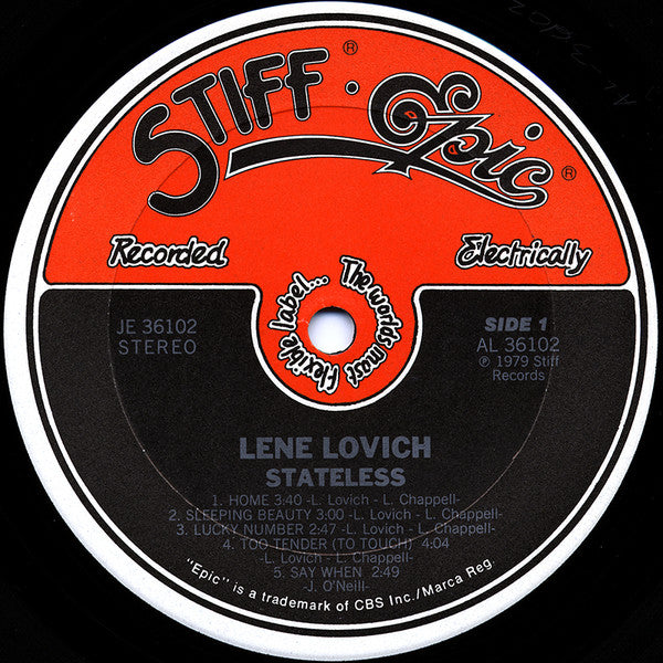 Lene Lovich - Stateless - LP