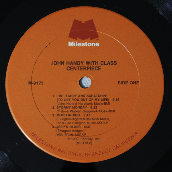 John Handy With Class  - Centerpiece - LP