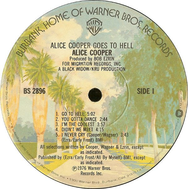 Alice Cooper (2) - Alice Cooper Goes To Hell - LP