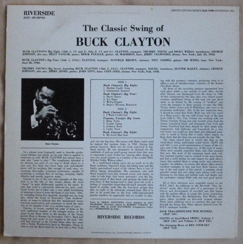 Buck Clayton - The Classic Swing Of Buck Clayton - LP