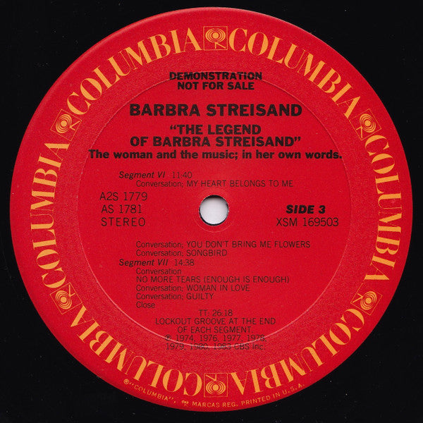 Barbra Streisand - The Legend Of Barbra Streisand - LP