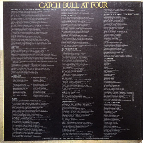 Cat Stevens - Catch Bull At Four - LP