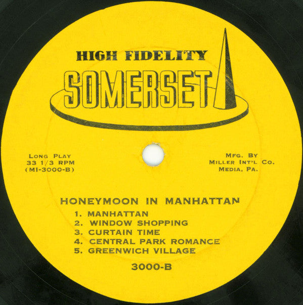 The New World Theatre Orchestra - Honeymoon In Manhattan - LP