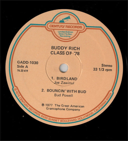 Buddy Rich - Class Of '78 - LP