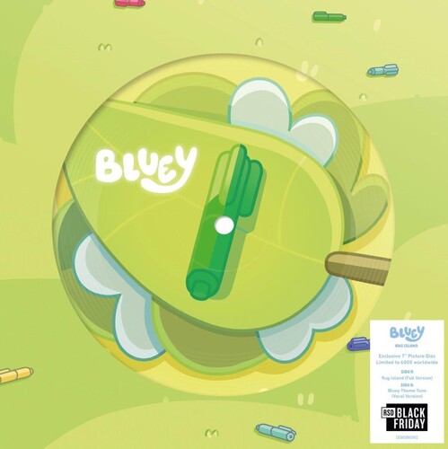 Bluey RUG ISLAND/BLUEY THEME TUNE Limited RSDBF24 New Vinyl Picture Disc 7"